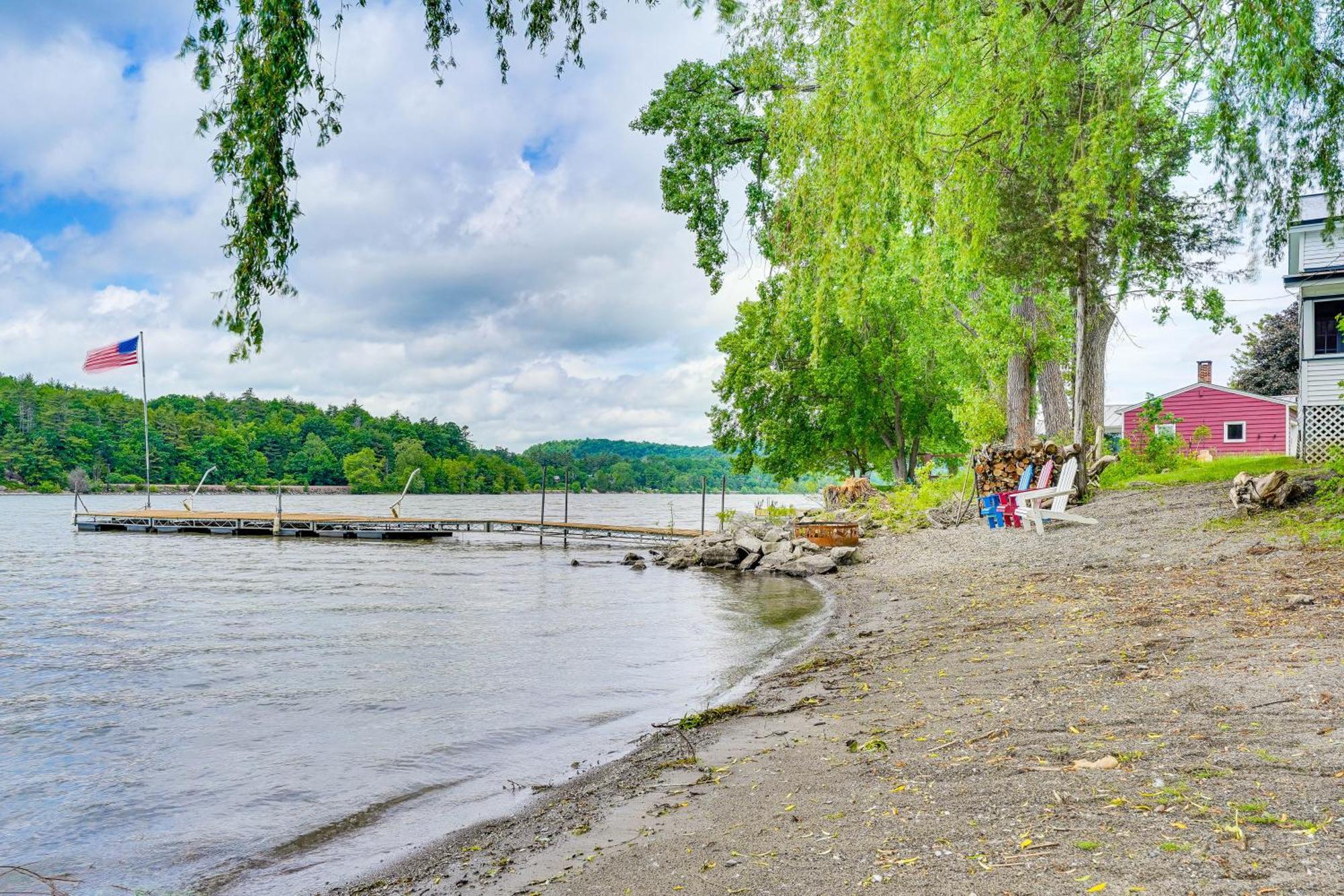 Waterfront Home On Lake Champlain With Dock And Kayaks Orwell Екстериор снимка