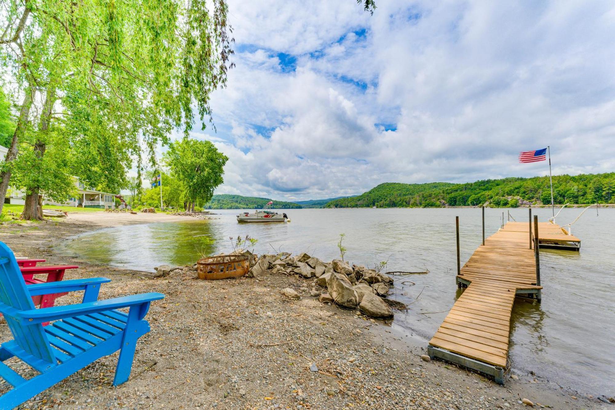 Waterfront Home On Lake Champlain With Dock And Kayaks Orwell Екстериор снимка